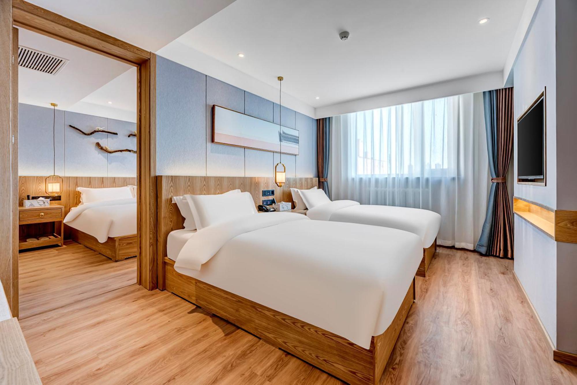 Happy Dragon Universal Vacation Hotel - Close To Universal Studio And Wanda Plaza,Free Shuttle To The Resort,Free Coffee,Laundry Peking Exterior foto